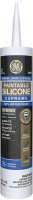 (image for) GE Paintable Silicone Supreme 2733730 Window & Door Sealant, White, 24 hr Curing, 9.5 fl-oz Cartridge