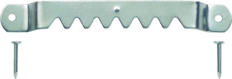 (image for) OOK 50203 Sawtooth Hanger, 20 lb, Steel, Brushed Nickel, 3/PK