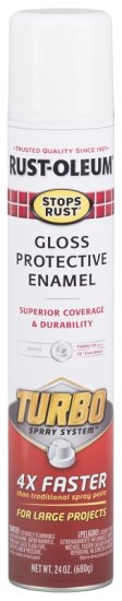 (image for) Rust-Oleum 334133 Rust Preventative Spray Paint, Gloss, White, 24 oz, Can