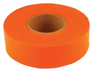 (image for) CH Hanson 17022 Flagging Tape, 300 ft L, 1-3/16 in W, Orange, Polyethylene