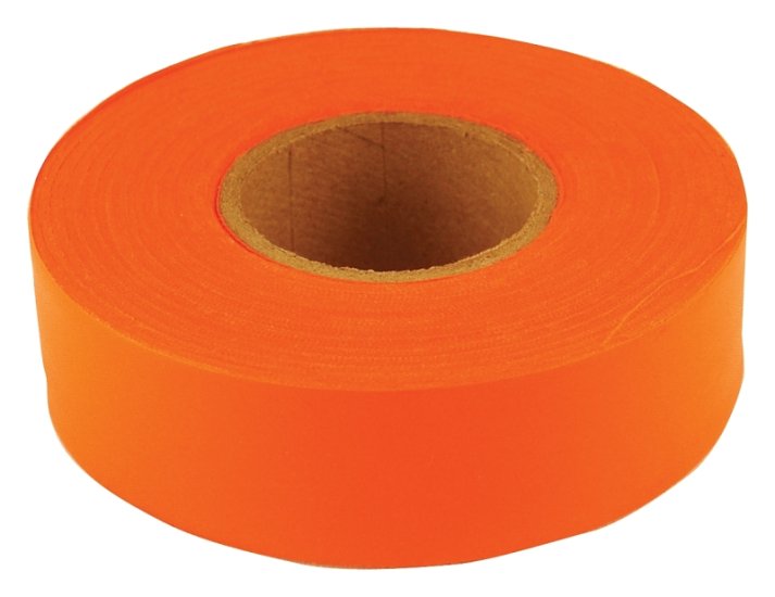 (image for) CH Hanson 17022 Flagging Tape, 300 ft L, 1-3/16 in W, Orange, Polyethylene