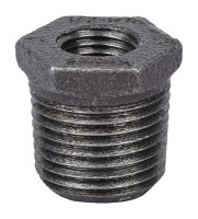 (image for) ProSource 35-1/2X1/4B Pipe Bushing, 1/2 x 1/4 in, MIP x FIP, Malleable Iron, SCH 40 Schedule, 300 psi Pressure