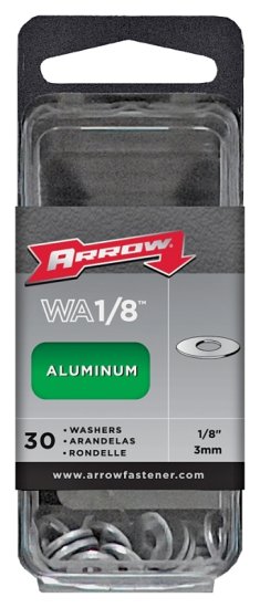 (image for) Arrow WA1/8 Washer, 1/8 in ID, Aluminum