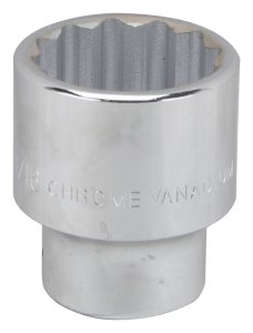 (image for) Vulcan MT-SS6050 Drive Socket, 1-9/16 in Socket, 3/4 in Drive, 12-Point, Chrome Vanadium Steel, Chrome