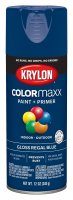 (image for) Krylon K05535007 Enamel Spray Paint, 12 oz Can, 25 sq-ft Coverage Area, Solvent Base, Gloss, Regal Blue