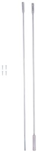 (image for) ProSource LR-106-PS Door Brace, 3/8 in W, Steel, Zinc