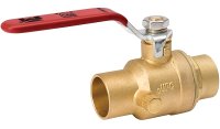 (image for) Southland 107-555NL Ball Valve, 1 in Connection, Compression, 500 psi Pressure, Brass Body