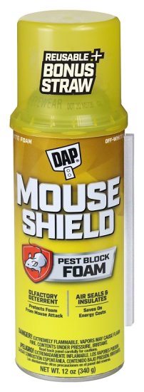(image for) DAP Touch 'n Foam Mouse Shield Series 7565012506 Pest Block Foam Sealant, Cream, 12 oz Can