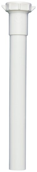 (image for) Plumb Pak PP20944 Pipe Extension Tube, 1-1/4 in, 6 in L, Slip-Joint, PVC, White