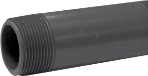 (image for) Genova P-114-4 Pipe Nipple, 1-1/4 in, MIP x MIP, PVC, Gray, SCH 80 Schedule, 4 in L