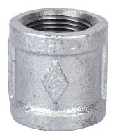 (image for) ProSource 21-3/4G Pipe Coupling, 3/4 in, Threaded, Malleable Steel, SCH 40 Schedule, 300 psi Pressure