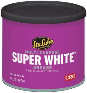 (image for) Sta-Lube SUPER WHITE SL3151 Lithium Grease, 14 oz Can, White