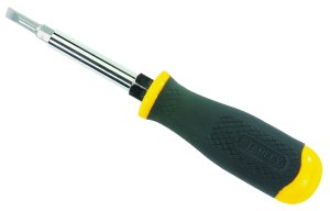 (image for) STANLEY 68-012 Screwdriver, 7-3/4 in OAL, Rubber Handle