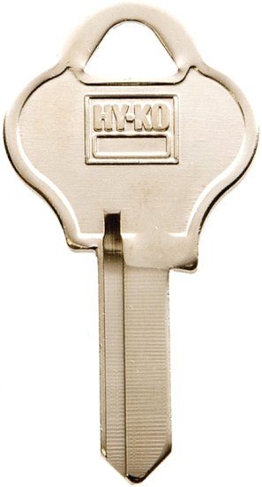 (image for) Hy-Ko 11010PA1 Key Blank, Brass, Nickel, For: Pado Cabinet, House Locks and Padlocks, PA1 Key Number