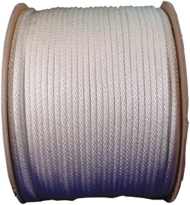 (image for) Wellington 10124 Rope, 1/4 in Dia, 200 ft L, 75 lb Working Load, Nylon, White
