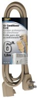 (image for) PowerZone OR681506 Extension Cord, SPT-3, Vinyl, Beige, For: Air conditioner and Appliances