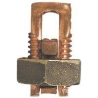 (image for) nVent ERICO ESB4 Split Bolt Connector, #8 to 4 Wire, Silicone Bronze Alloy, Bronze
