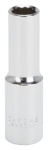(image for) Vulcan MT6528973 Drive Socket, 12 mm Socket, 1/2 in Drive, 12-Point, Chrome Vanadium Steel, Chrome