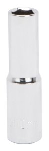 (image for) Vulcan MT6500664 Drive Socket, 10 mm Socket, 3/8 in Drive, 6-Point, Chrome Vanadium Steel, Chrome