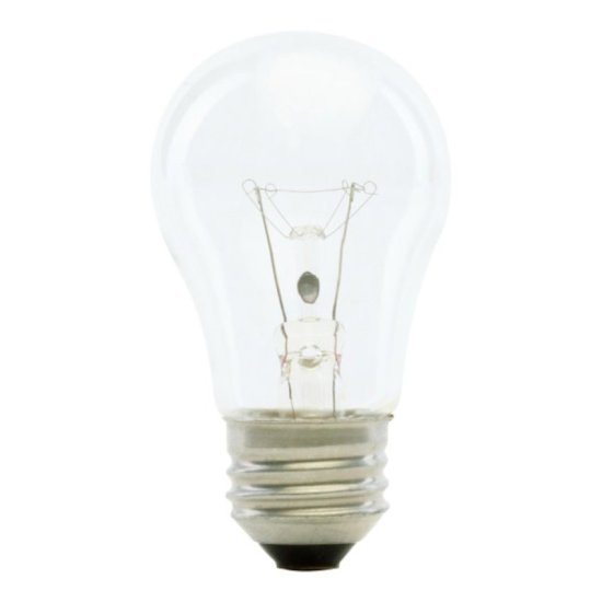 (image for) Feit Electric BP40A15/CL/CAN Incandescent Bulb, Clear Lamp, 1-7/8 in D x 3-1/2 in H Dimensions, 40 W, A15 Lamp