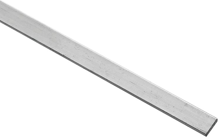 (image for) National Hardware 4200BC Series N247-007 Flat Bar, 1/2 in W, 48 in L, 1/8 in Thick, Aluminum, Mill
