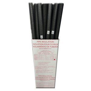 (image for) Quick R 13812 Pipe Insulation, 1-3/8 in ID x 2-3/8 in OD Dia, 5 ft L, Polyethylene
