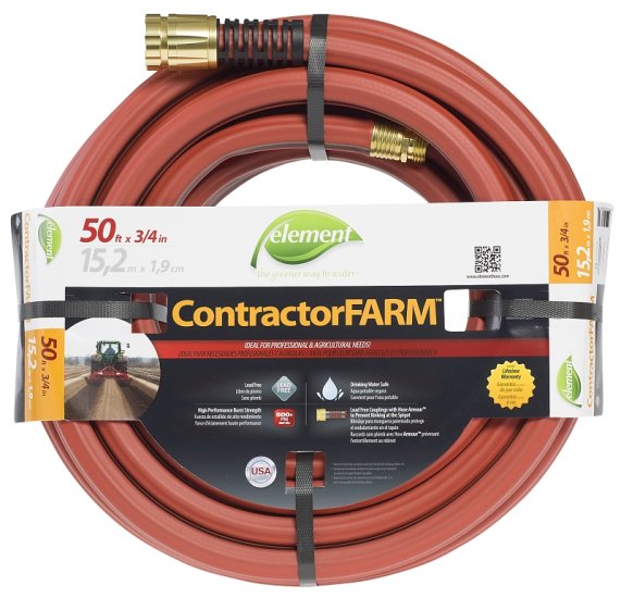 (image for) Swan ELCF34050 Water Hose with Brass Coupling, 50 ft L