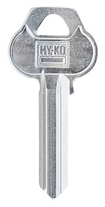 (image for) Hy-Ko 11010RU101 Key Blank, Brass, Nickel-Plated, For: Corbin/Russwin RU101 Locks