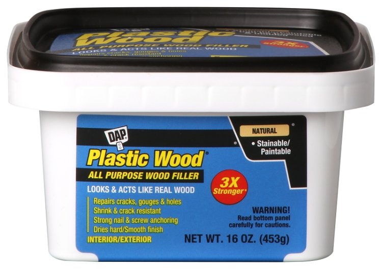 (image for) DAP Plastic Wood 00529 Wood Filler, Paste, Musty, Natural, 16 oz