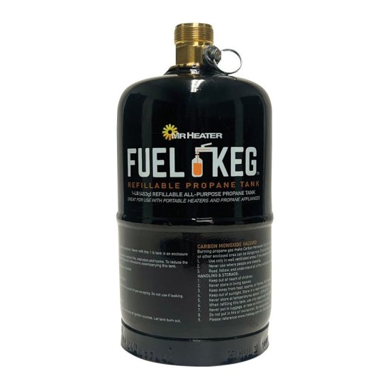 (image for) Mr. Heater F200048 Empty Fuel Keg Tank, Propane, 16 oz