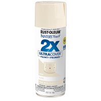 (image for) Rust-Oleum Painter's Touch 2X Ultra Cover 334035 Spray Paint, Gloss, Ivory, 12 oz, Aerosol Can
