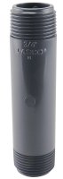 (image for) Genova 300 Series P-34-4 Pipe Nipple, 3/4 in, MIP, PVC, Gray, SCH 80 Schedule, 4 in L