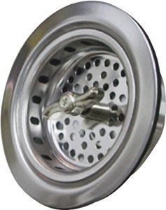 (image for) ProSource 122048 Basket Strainer Assembly, 4.4 in Dia, For: 3-1/2 to 4 in Dia Opening Sink