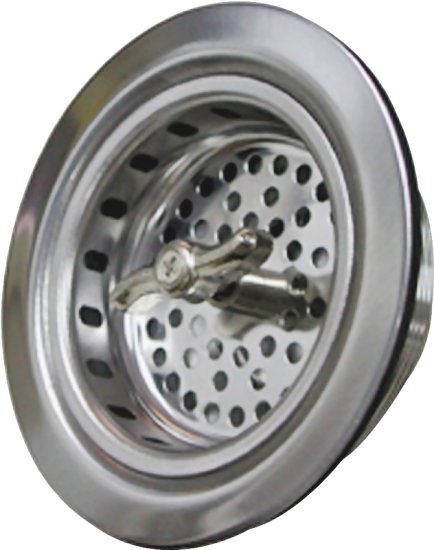 (image for) ProSource 122048 Basket Strainer Assembly, 4.4 in Dia, For: 3-1/2 to 4 in Dia Opening Sink