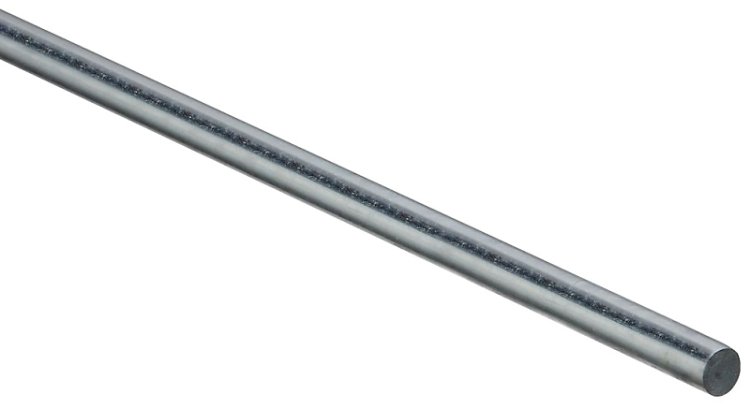 (image for) National Hardware 4005BC Series N179-796 Rod, 7/16 in Dia, 36 in L, Steel, Zinc