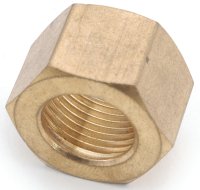 (image for) Anderson Metals 730061-06 Nut, 3/8 in, Compression, Brass
