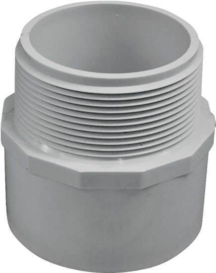(image for) IPEX 035610 Adapter, 4 in, Socket x MNPT, PVC, White, SCH 40 Schedule, 220 psi Pressure