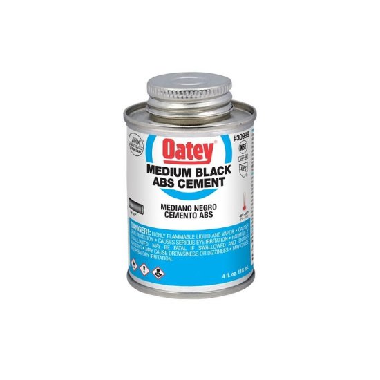 (image for) Oatey 30999 Solvent Cement, Opaque Liquid, Black, 4 oz Can