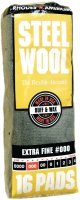 (image for) Homax 106601-06 Steel Wool, #000 Grit, Extra Fine, Gray