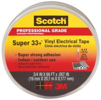 (image for) Scotch 06132 Electrical Tape, 66 ft L, 3/4 in W, PVC Backing, Black, 220 deg F