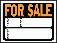 (image for) Hy-Ko Hy-Glo Series 3031 Identification Sign, 8-1/2 x 12 in Dimensions, FOR SALE, Fluorescent Orange Legend, Plastic