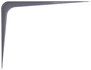 (image for) ProSource 21140PGL-PS Shelf Bracket, 110 lb/Pair, 10 in L, 8 in H, Steel, Gray