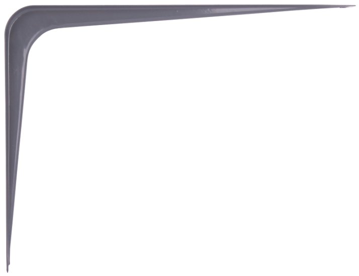(image for) ProSource 21140PGL-PS Shelf Bracket, 110 lb/Pair, 10 in L, 8 in H, Steel, Gray