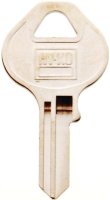 (image for) Hy-Ko 11010M13 Key Blank, Brass, Nickel, For: Master Locks and Padlocks, M13 Key Number