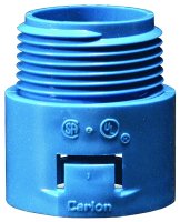 (image for) Carlon A243D-CAR Conduit Adapter, 1/2 in MPT, 1.4 in L, PVC, Blue