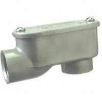 (image for) Halex 59505 Service Entrance Elbow, Threaded, Aluminum, 1.41 in H x 1.63 in W x 3.28 in D