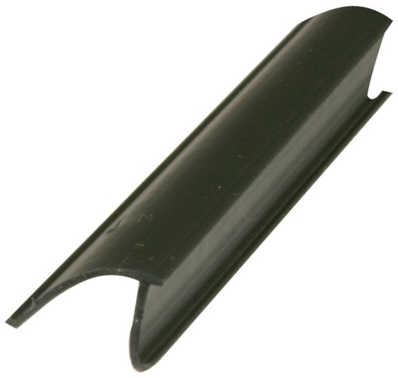 (image for) Make-2-Fit P 7816 Glass Retainer, 19/32 in W, 3/8 in Thick, 72 in L, Vinyl, Black