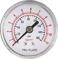 (image for) Tru-Flate 24-801 Air Line Gauge, Steel