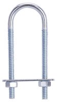 (image for) ProSource LR343 U-Bolt, 1/4 in Thread, 2-3/4 in L Thread, Steel, Zinc