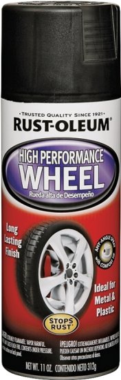 (image for) Rust-Oleum 248928 Wheel Coating Spray, Black, 11 oz, Can